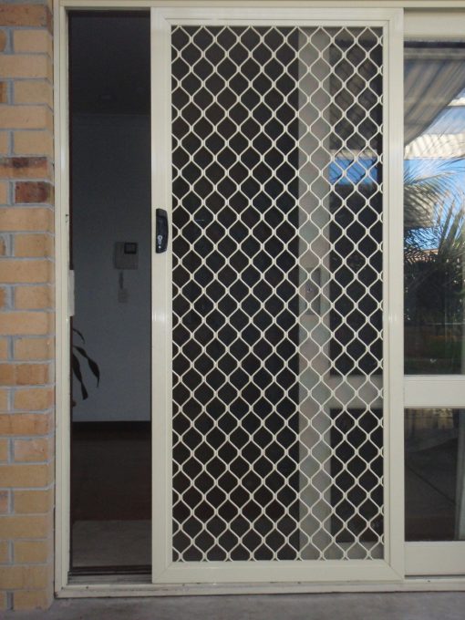 sliding diamond security door